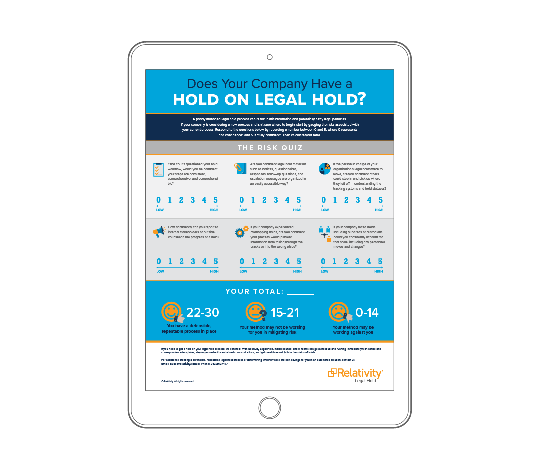 Do You Have a Hold on Legal Hold?