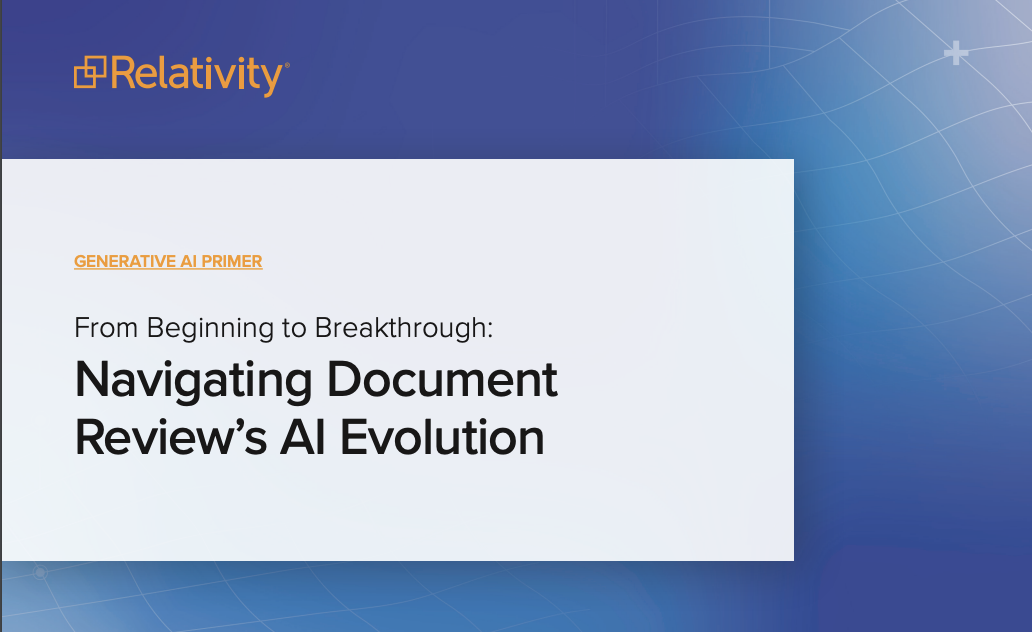 Navigating Document Review's AI Evolution